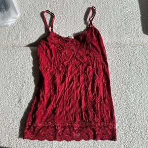 DB Established Women's Red Tank Top Size L – Classic Sleeveless Top